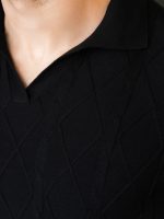 پولوشرت مشکی کارلوتی کد sh434 - Image 4