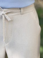شلوار بگ بندک دار نچرال p299 - Image 2